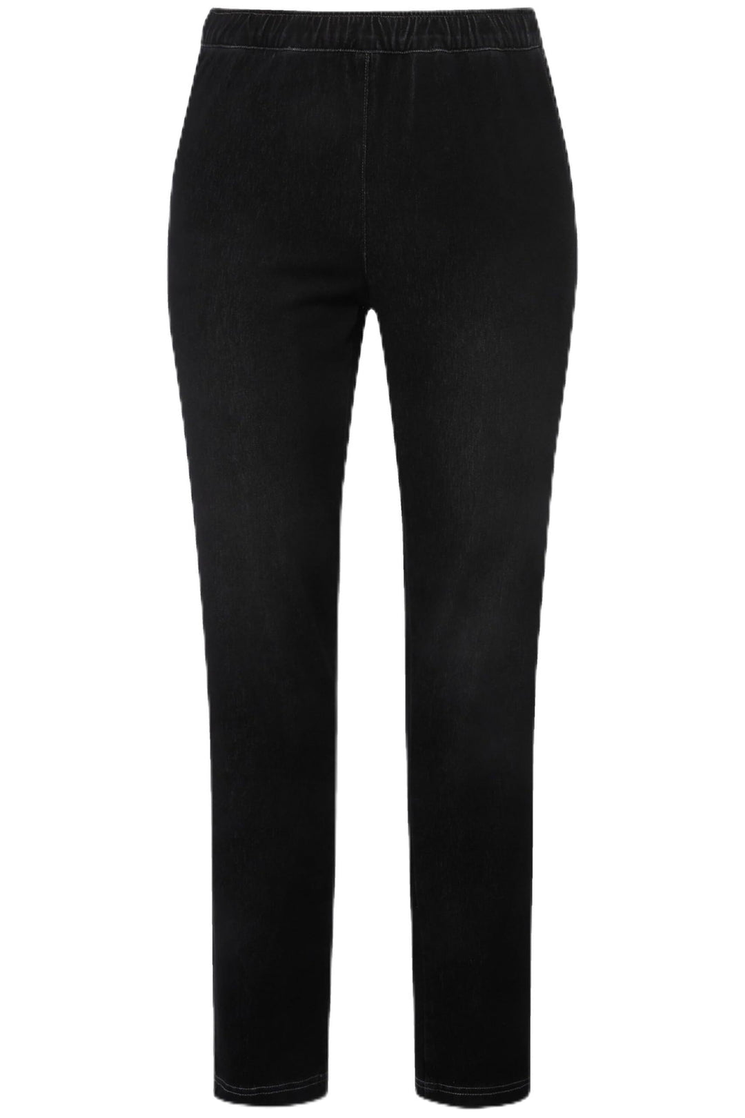 Ulla Popken Damen Jersey-Jeans Hosen 38W / 32L Schwarz, 38W / 32L Schwarz