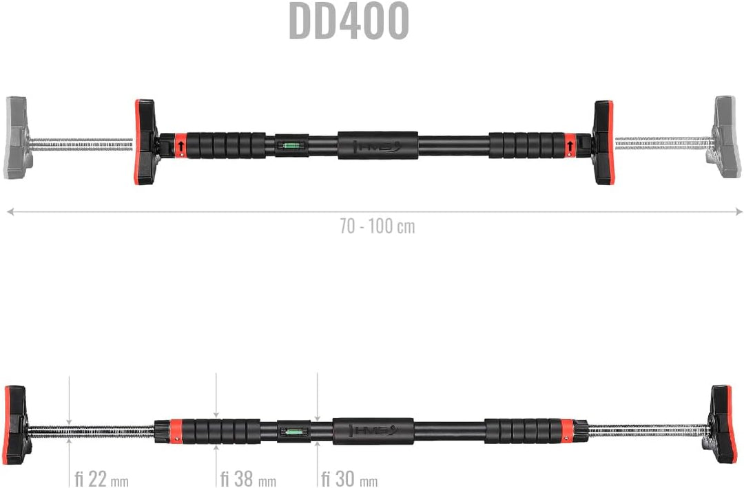 HMS DD400 Pull-up bar with Level (Width 70-106 cm)