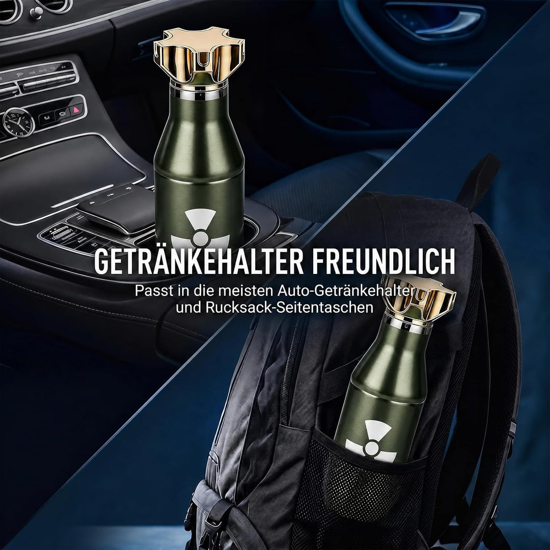 Grogife Thermoskanne 500ml Geschenke für Männer Papa, Lustige Geburtstagsgeschenk für Mann Jagd Jäge