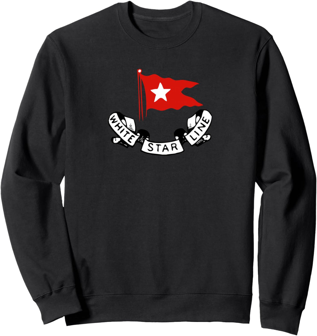 RMS Titanic White Star Line - Sternlogo mit roter Flagge Sweatshirt