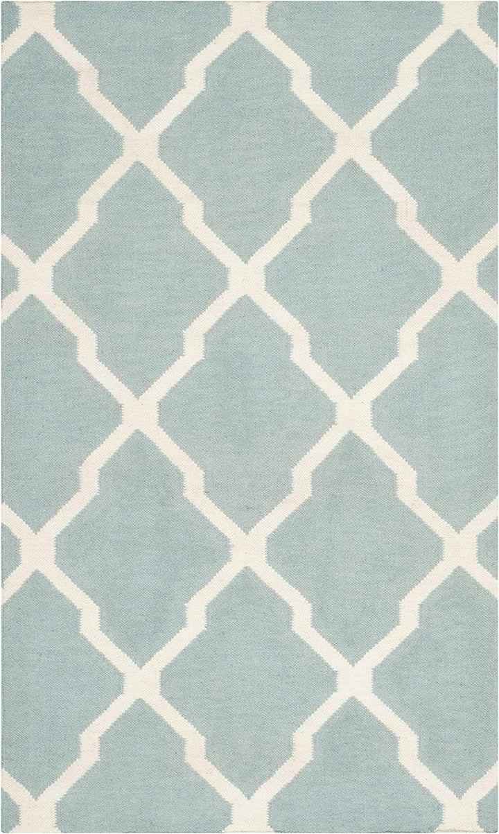 SAFAVIEH Zeitgenössische Teppich für Wohnzimmer, Esszimmer, Schlafzimmer - Dhurrie Collection, Kurze