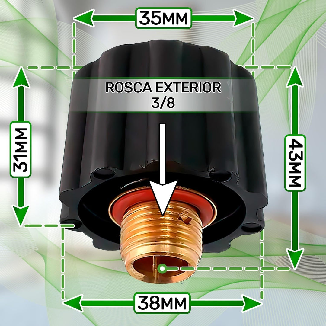 Ventil mit Aussengewinde 3/8" und Betriebsdruck 4,5 Bar für Polti Vaporetto oder für Polti Vaporella