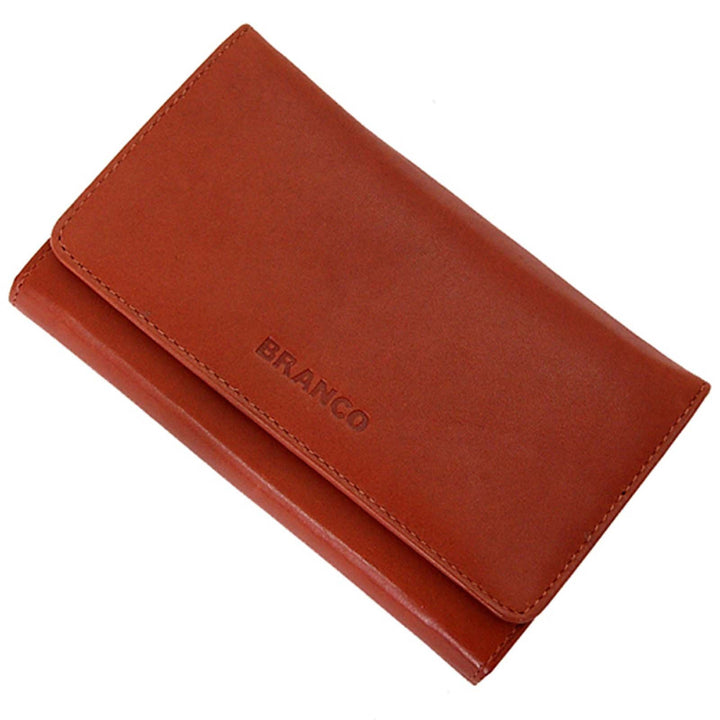 GoBago Branco Leder Damen Geldbörse Börse Portemonnaie Geldbeutel (Braun), Braun