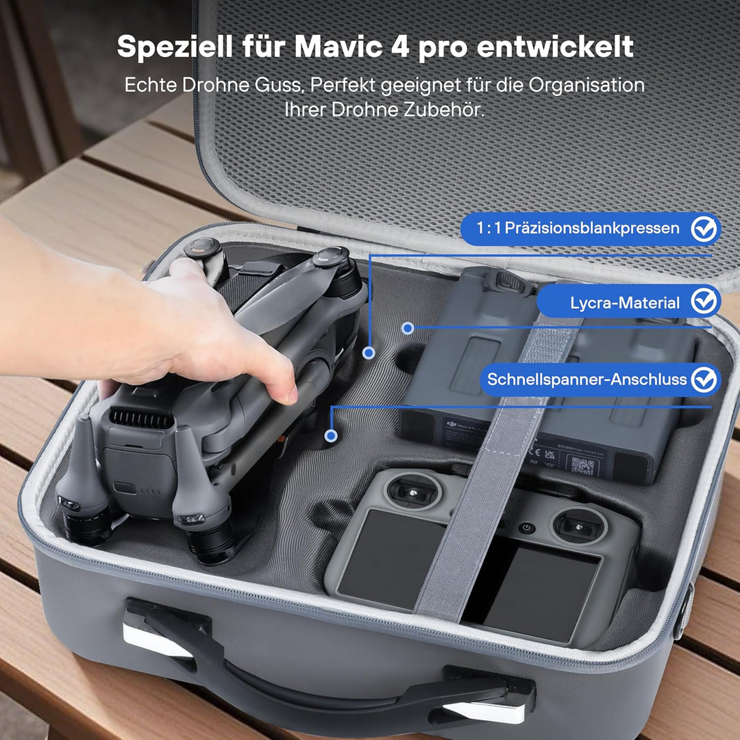STARTRC PHOTO Mavic 4 Pro Case, Tasche aus PU für DJI Mavic 4 Pro Fly More Combo mit RC 2 Controller