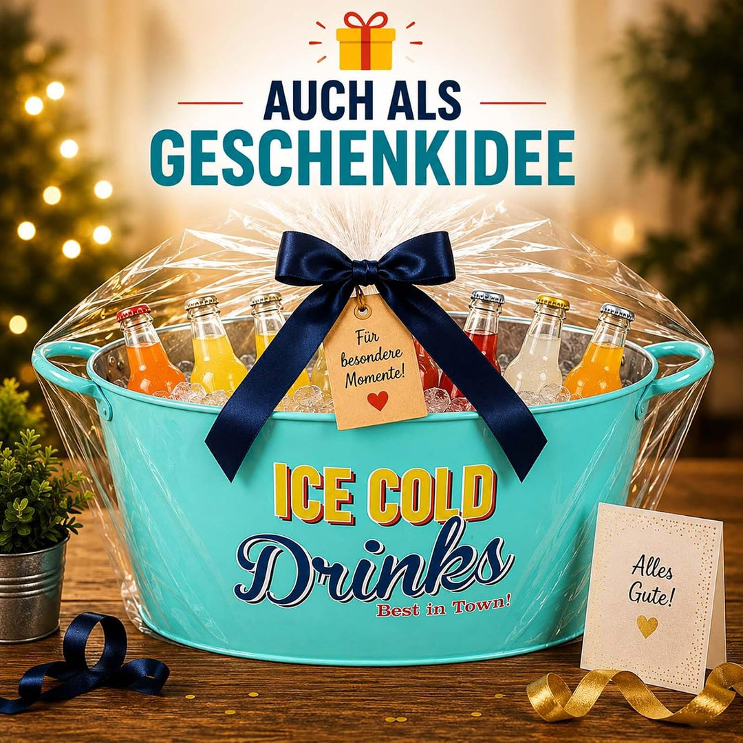 1x Zinkwanne Getränkewanne 11L Getränkekühler Pflanzgefäss Blumenkübel Deko | Buri Zinkwanne 11L, Vi