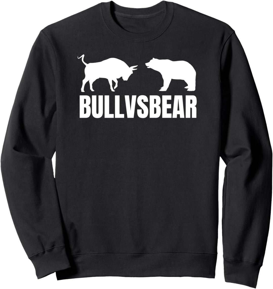 Bulle Vs. Bär Börse Aktien Investor Trading Krypto Geschenk Sweatshirt