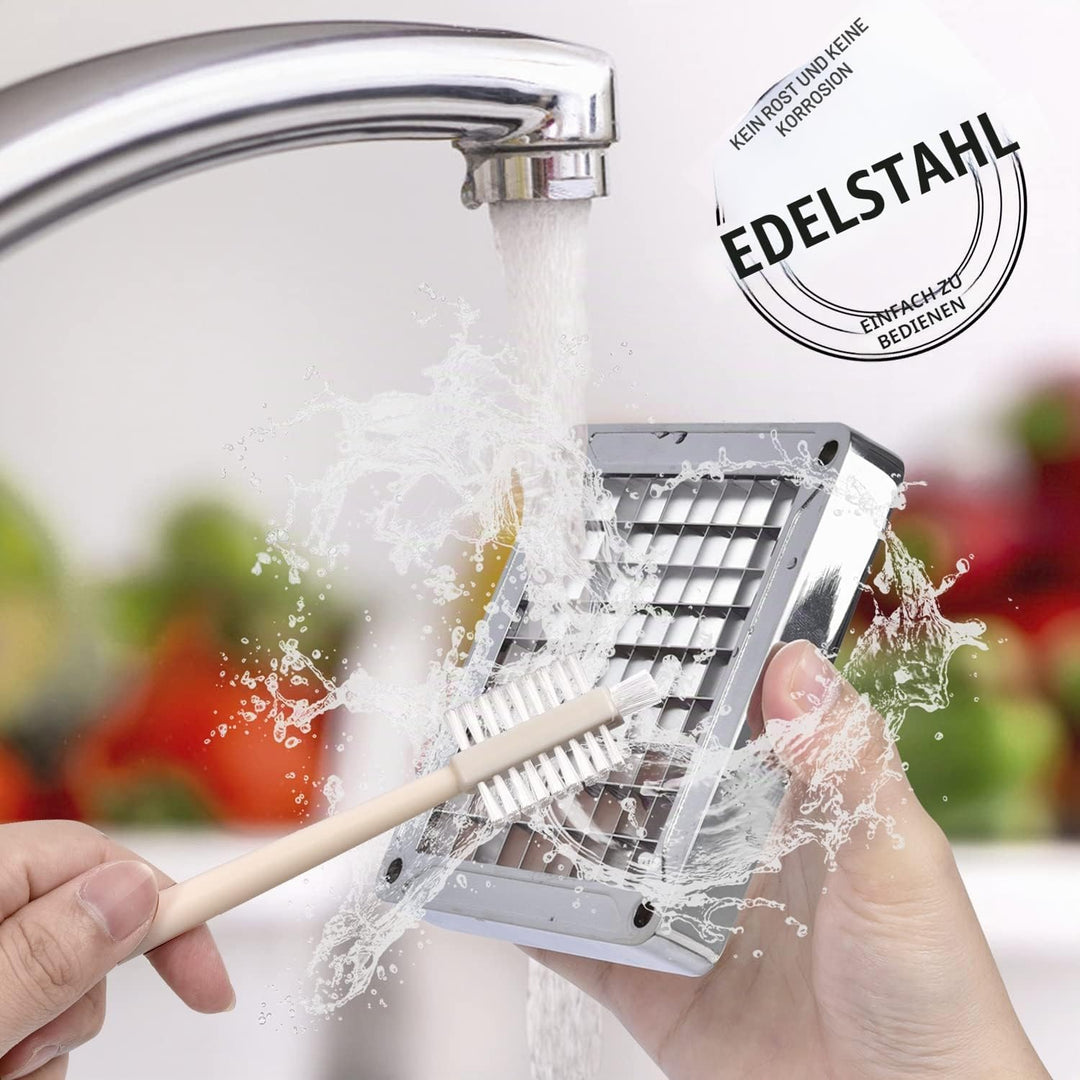 Sopito Pommesschneider, Pommes Frites Schneider Edelstahl Professioneller French Fries Cutter mit 6x