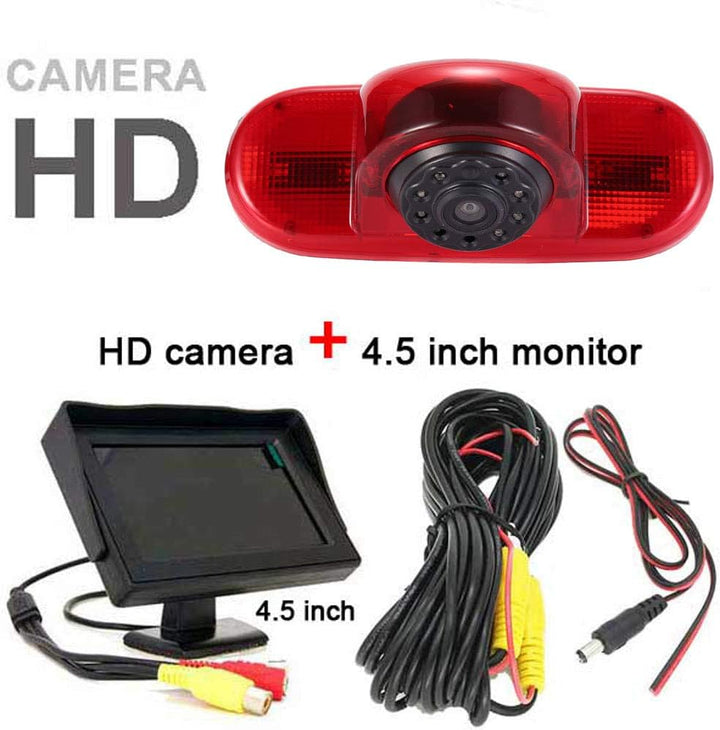 Winkel einstellen Bremsleuchte Kamera Bremslicht Rückfahrkamera mit 4.5" TFT LCD Monitor Ersatz für