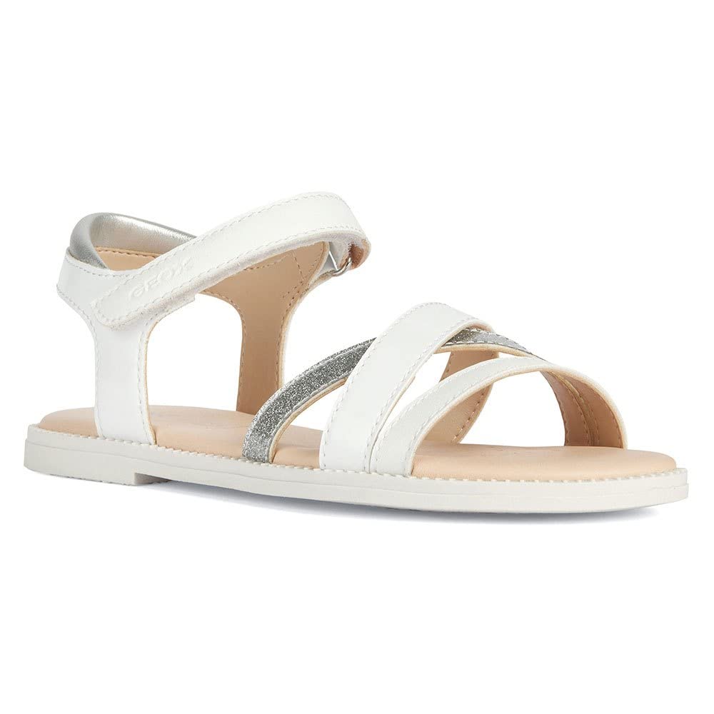 Geox Damen J Karly Girl Sandal 37 EU Weiss, 37 EU Weiss