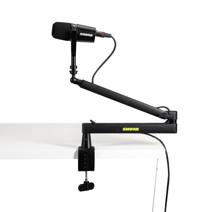 Shure by Gator Premium-Mikrofonständer mit flachem Profil für den Schreibtisch; vollständig verstell