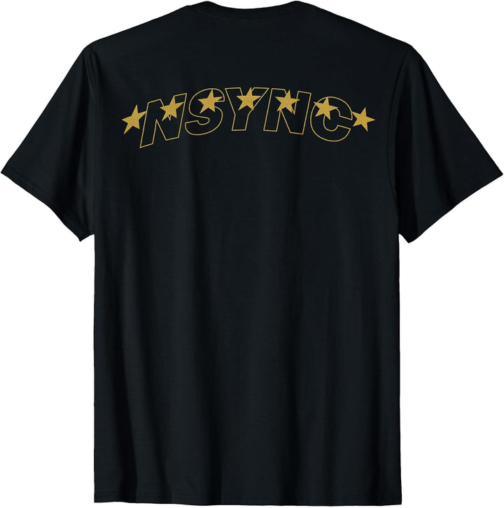 NSYNC Offizieller Popstar Vorder- und Rückseite bedruckt T-Shirt