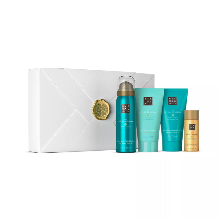 RITUALS Soothing Treat Geschenkset aus der The Ritual of Karma Serie, Set aus: Duschschaum, Körpercr