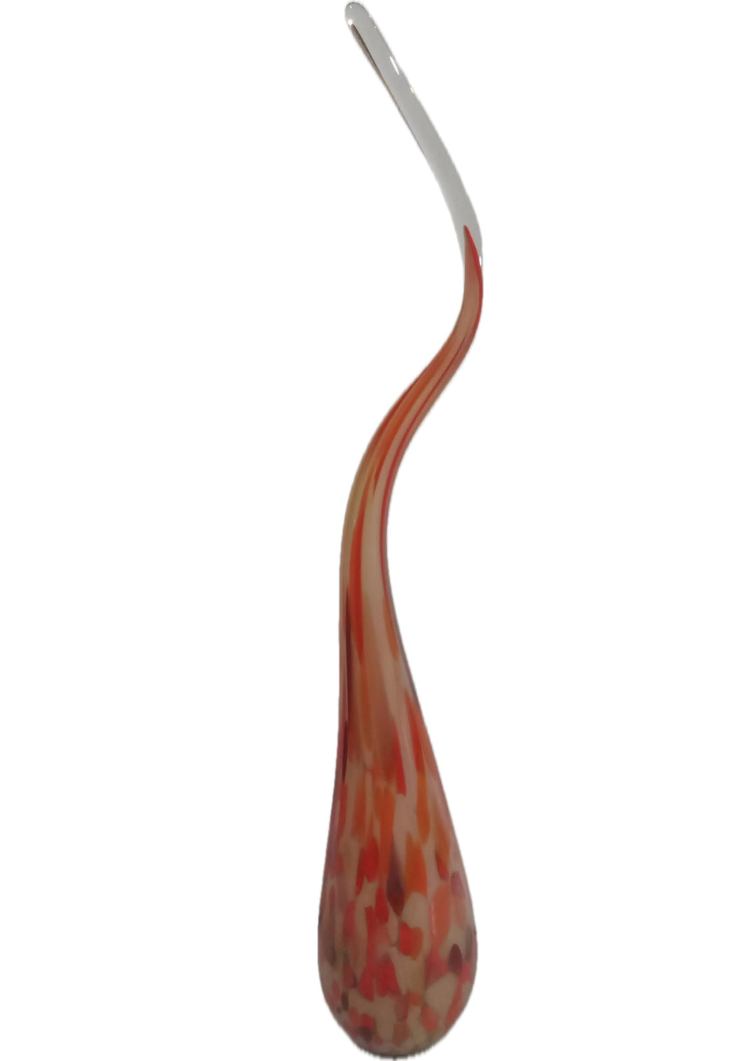 CRISTALICA Gartenskulptur Glasflamme 55 cm Dekoration Fackel mundgeblasen