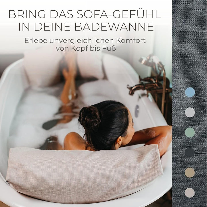 BADESOFA® Badewannenkissen 2er Set | Luxuriöses Bade-Kissen-Set für unvergleichbaren Komfort | Schne