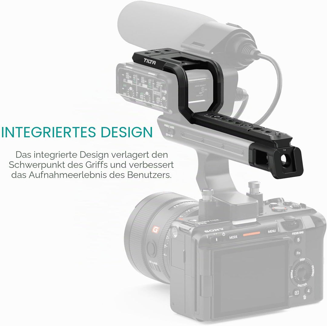 Tilta XLR-Verlängerungshalterung, kompatibel mit Sony FX3 mit 1/4-Zoll-Inbusschlüssel, sichere Verbi