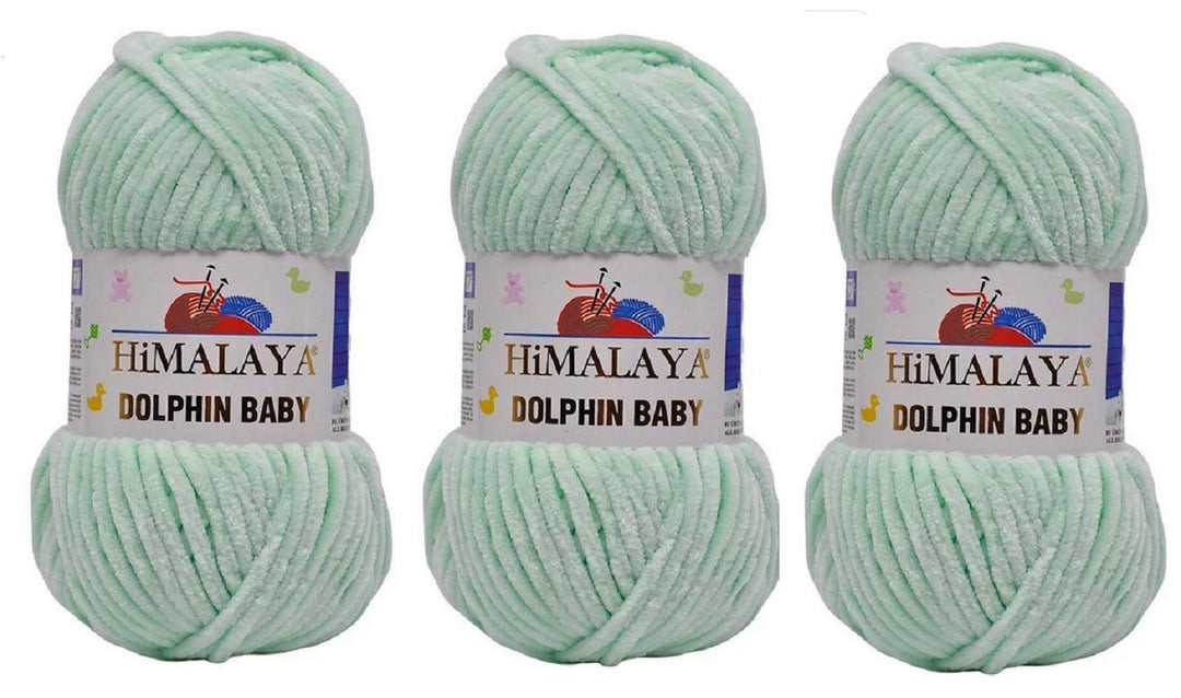3 Knäuel Himalaya Delphin Baby Garn 395 Yards 3x100g Super Bulky Baby Blanket Garn (80307), 80307