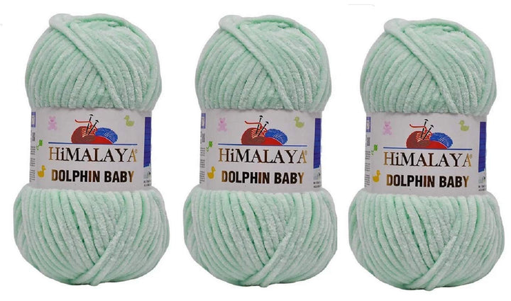 3 Knäuel Himalaya Delphin Baby Garn 395 Yards 3x100g Super Bulky Baby Blanket Garn (80307), 80307