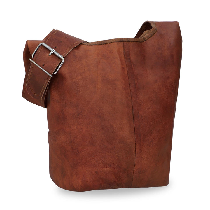 Gusti Umhängetasche Leder - Josephine Damen Umhängetasche Beuteltasche Shopper Ledertasche Vintage B