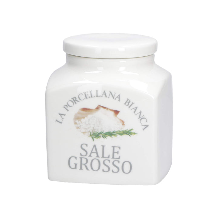 LA PORCELLANA BIANCA - Gedeckter Behälter Deco Rock Salt, Nylon/A - Aufbewahrung, Gläser und Behälte