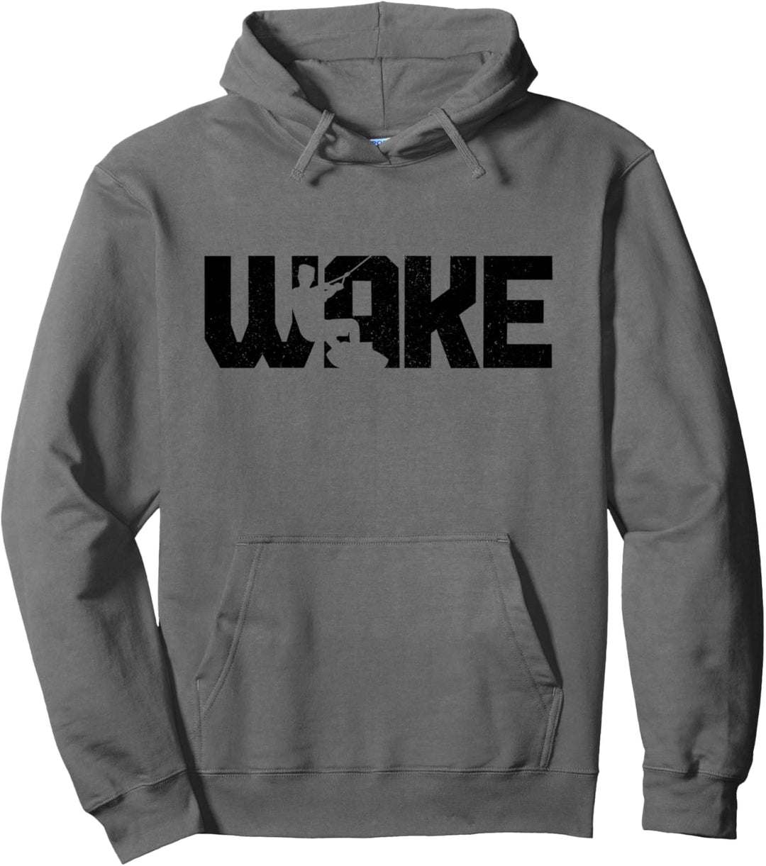 Wakeboard WAKE Wakeboarder Vintage Wakeboarder Pullover Hoodie