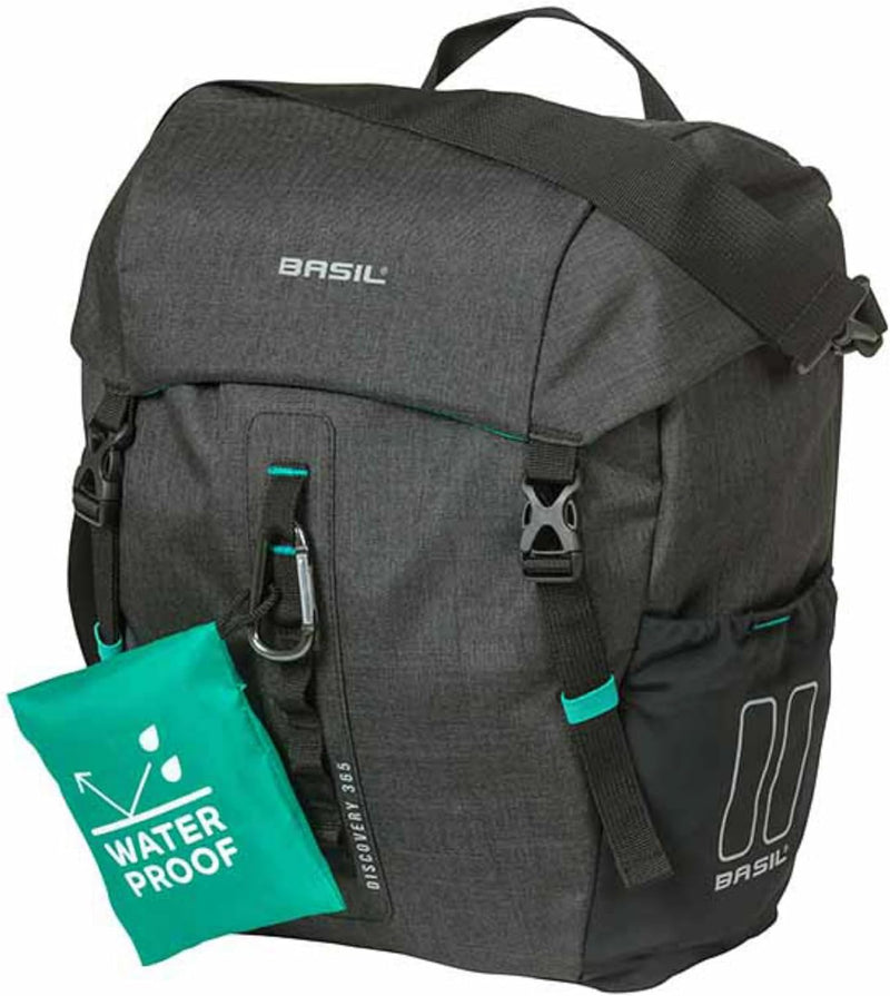 Basil Single Bicycle Bag Discovery 365D Melee Black - 9 Liter, Single