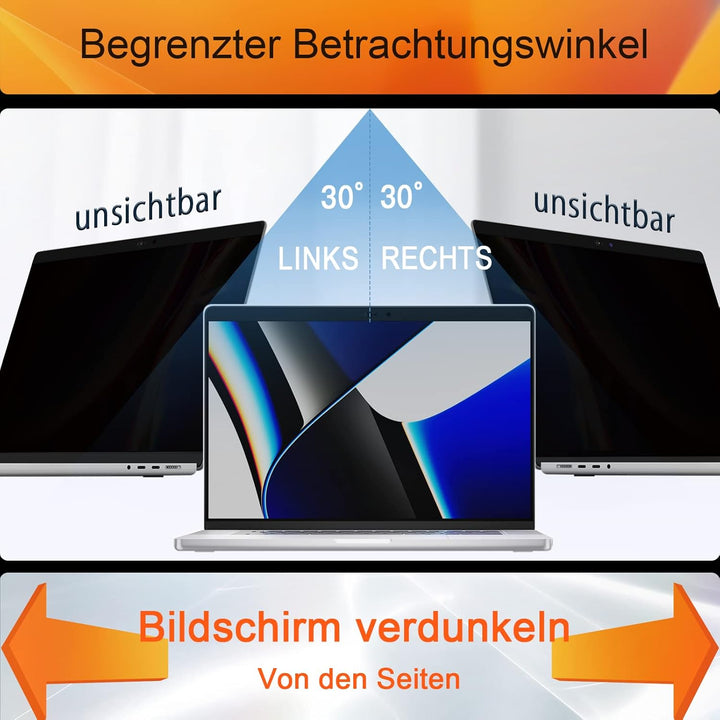 Magnetischer Blickschutzfilter für MacBook Air 13,6 Zoll 2022 Model A2681, Abnehmbar Anti-Blaulicht