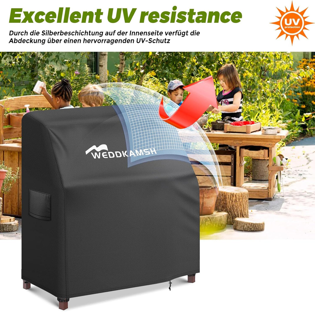 Matschküche Abdeckung 80x50x90cm (WxTxH), Abdeckung Matschküche Kinder Outdoor Schutzhülle für Outdo
