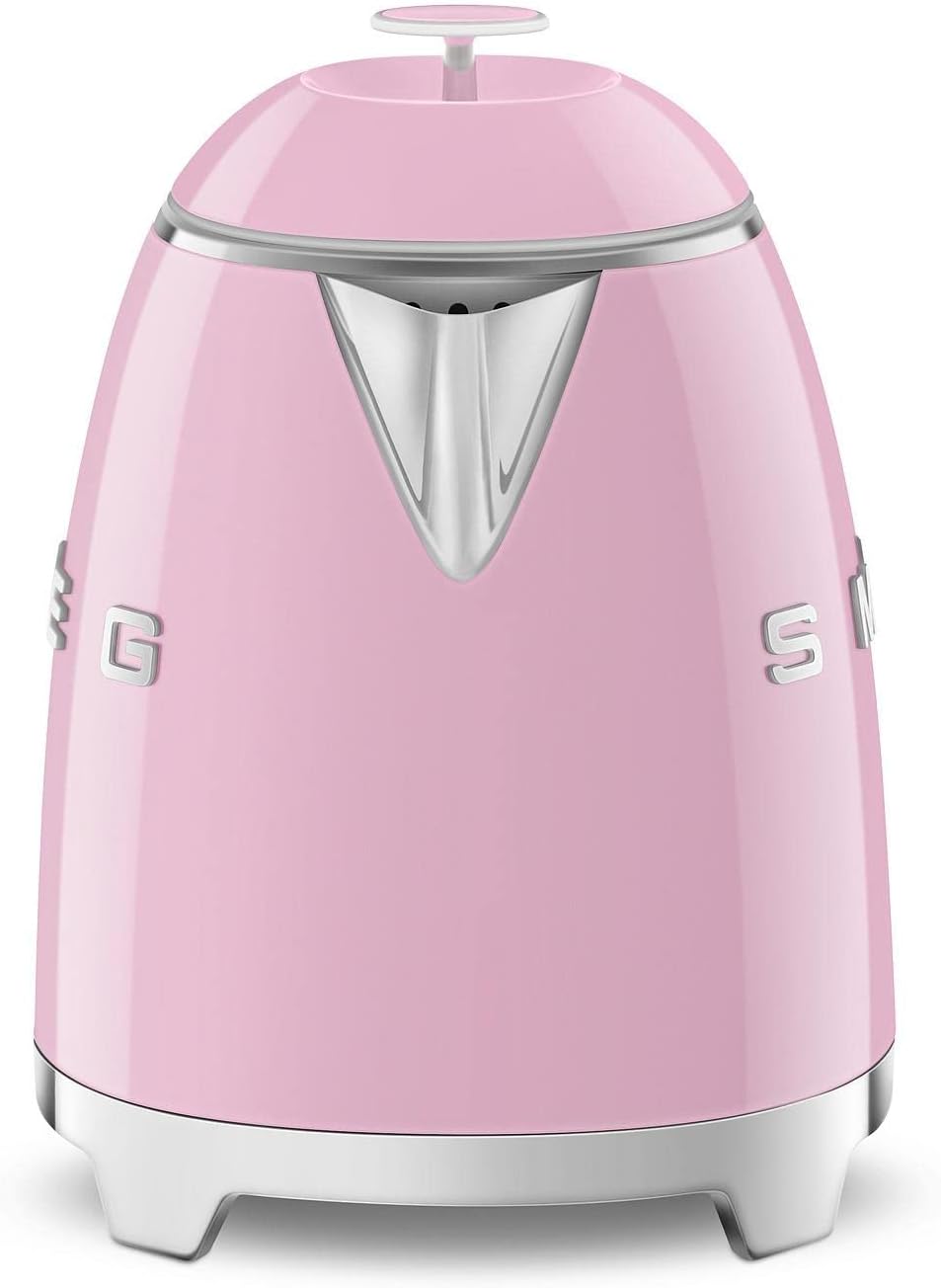 Smeg, Kleiner elektrischer Wasserkocher KLF05PKEU 0,8 L, Edelstahlfilter, Sicherheitsautomatik, Wass