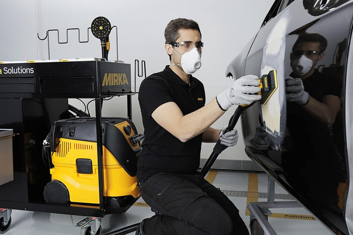 Mirka DEOS 383CV / Schwingschleifer mit Zentral-Absaugung und Klett / für 70x198mm Schleifpapier / 3