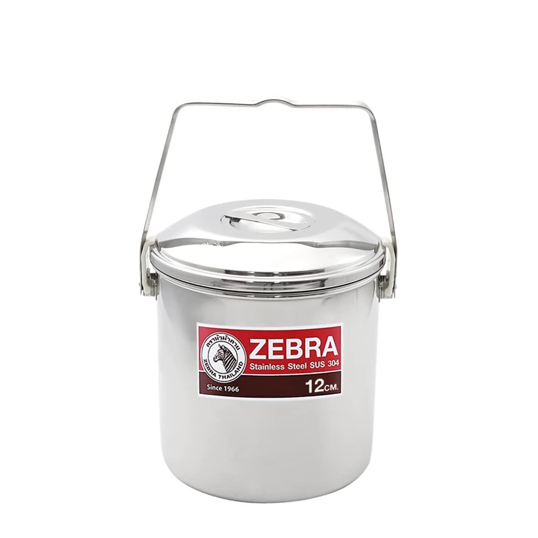 Zebra Topf mit Schlaufengriff aus Edelstahl (12 cm), 12 cm