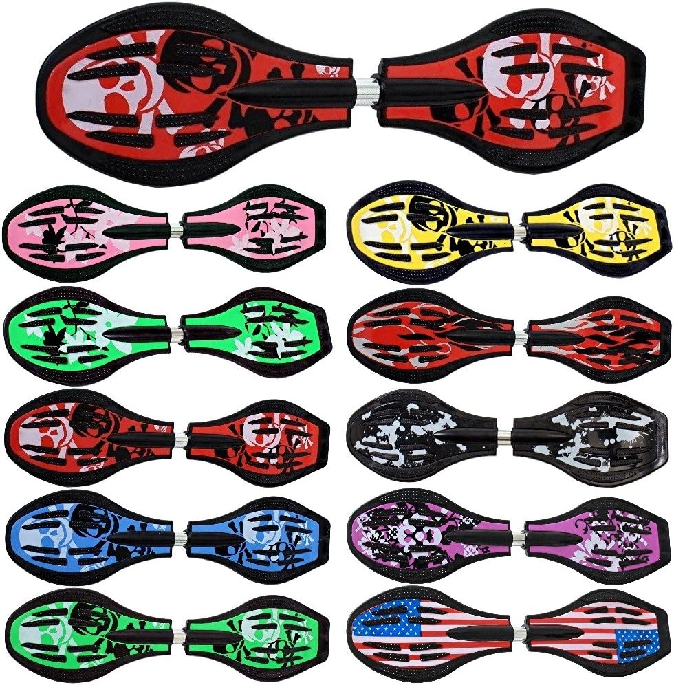 FunTomia Waveboard Original Mach1 Kugellager inkl. Tasche - Bis 120kg - (Verschiedene Farbdesigns) R