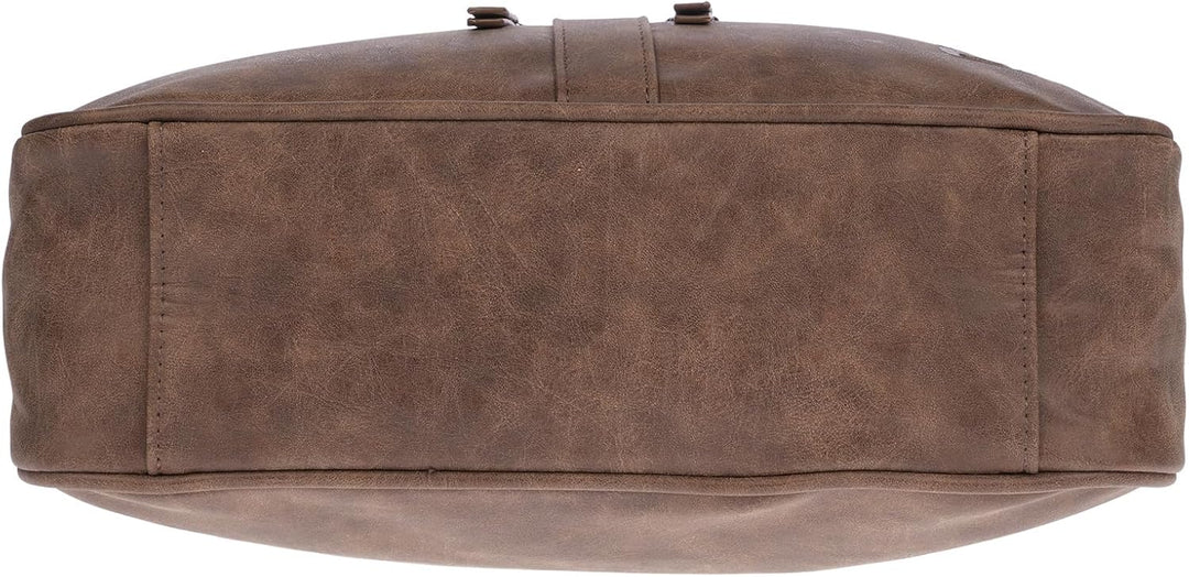 Christian Wippermann Damen Tasche Schultertasche Umhängetasche Crossover Bag Leder Optik Handtasche