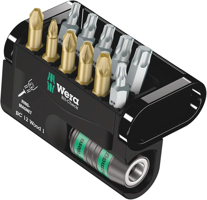 Wera Bit-Sortiment, Bit-Check 12 Wood 1, 12-teilig, 05057423001, 1