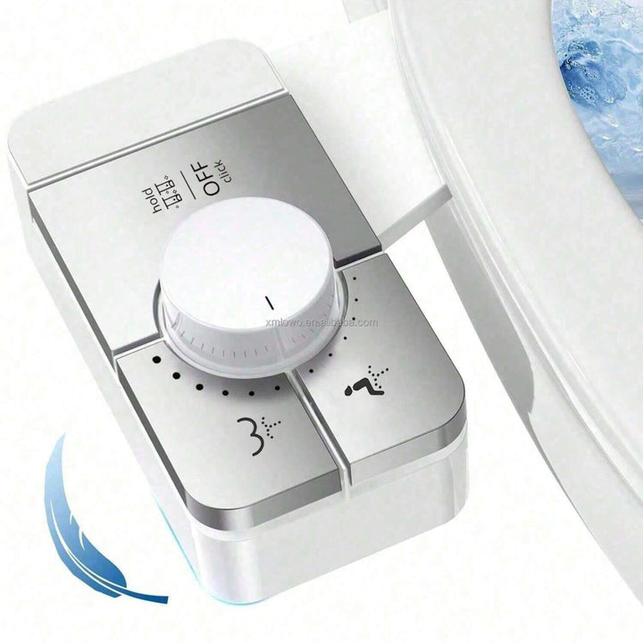 Bidet Einsatz für Toilette- Ultra-Slim Bidet Nicht Elektrisch mit doppelter Düse einstellbarer Wasse