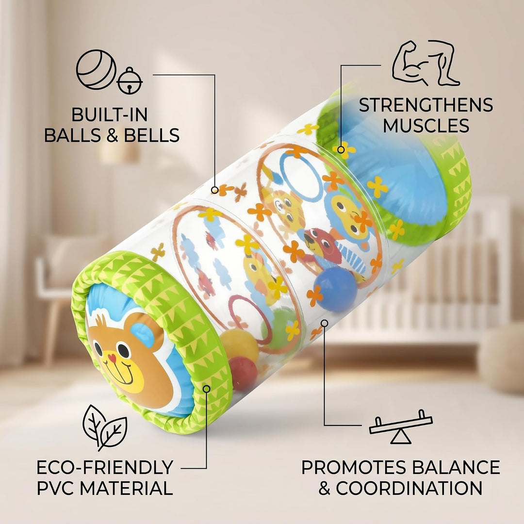 VGEBY Baby-Krabbelroller, Mehrzweck-Roller für die Frühe Entwicklung, Baby-Anfänger-Krabbelspielzeug