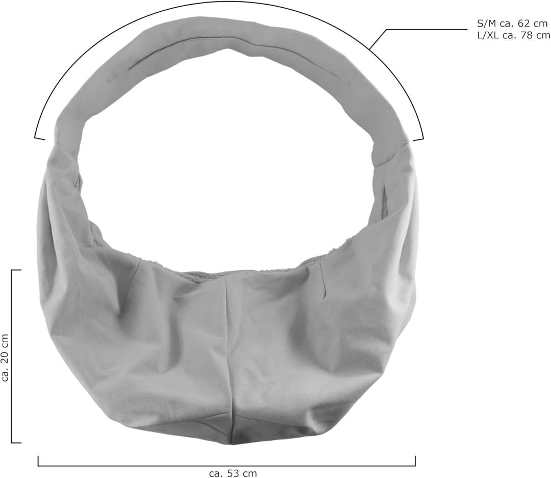 Koko von Knebel Crossbag - Softshell Edition in div. Farben - Hundetasche (Khaki Grün, S/M) S/M Khak