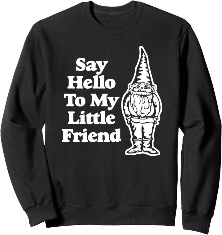 Say Hello To My Little Friend T-Shirt, lustiger Spruch Sweatshirt