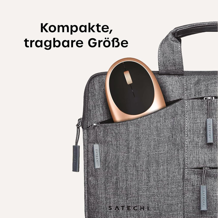 SATECHI M1 Kabellose Maus aus Aluminium, USB-C wiederaufladbar, 1200 DPI, Elegante, ergonomische Blu