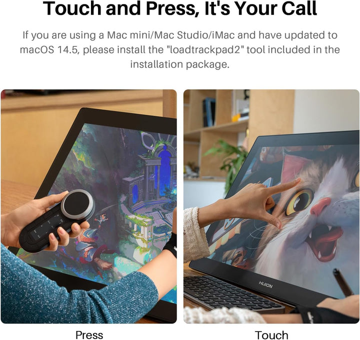 HUION Kamvas Pro 24 Gen 3 4K Touch Grafiktablett mit Display,PenTech 4.0, Dual 16384 Stiftdruckstift