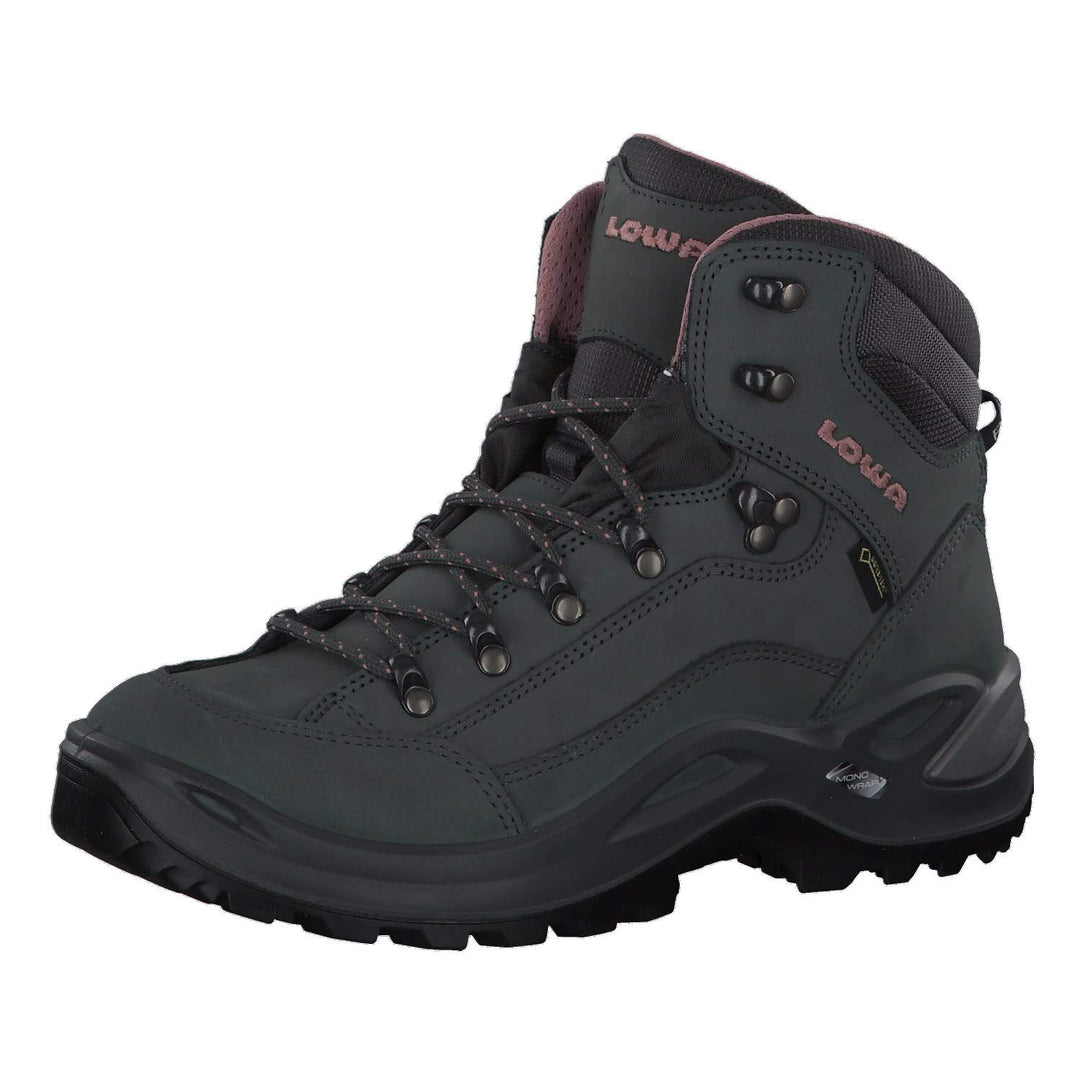 LOWA Renegade GTX MID Ws Damen Wanderstiefel Trekkingschuh Outdoor Goretex 320945 38 EU Graphit Rose