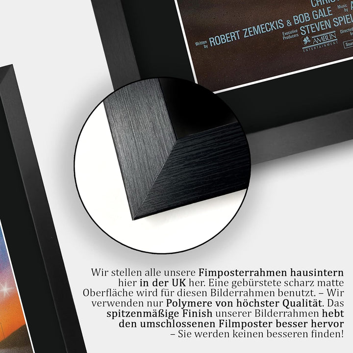 HWC Trading Back To The Future A3 Gerahmte Signiert Gedruckt Autogramme Bild Druck-Fotoanzeige Gesch