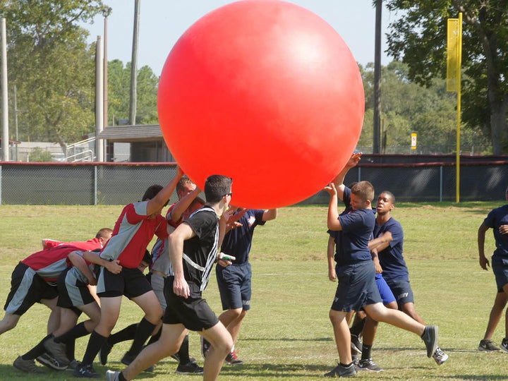 GYMNIC Mega Gymnastikball 180 cm Durchmesser rot - rot, 180 cm Durchmesser rot - rot