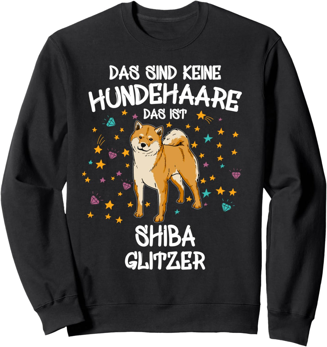 Shiba Inu Glitzer Akita Hundehalter Geschenk Gassi Hunde Sweatshirt