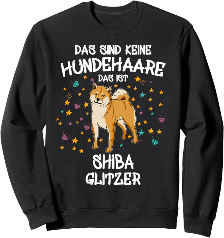 Shiba Inu Glitzer Akita Hundehalter Geschenk Gassi Hunde Sweatshirt