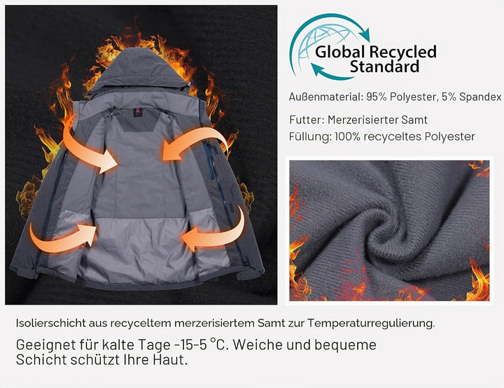 Little Donkey Andy Damen wasserdichte Regenjacke Leichte atmungsaktivem Regenjacke für Outdoor-Windb
