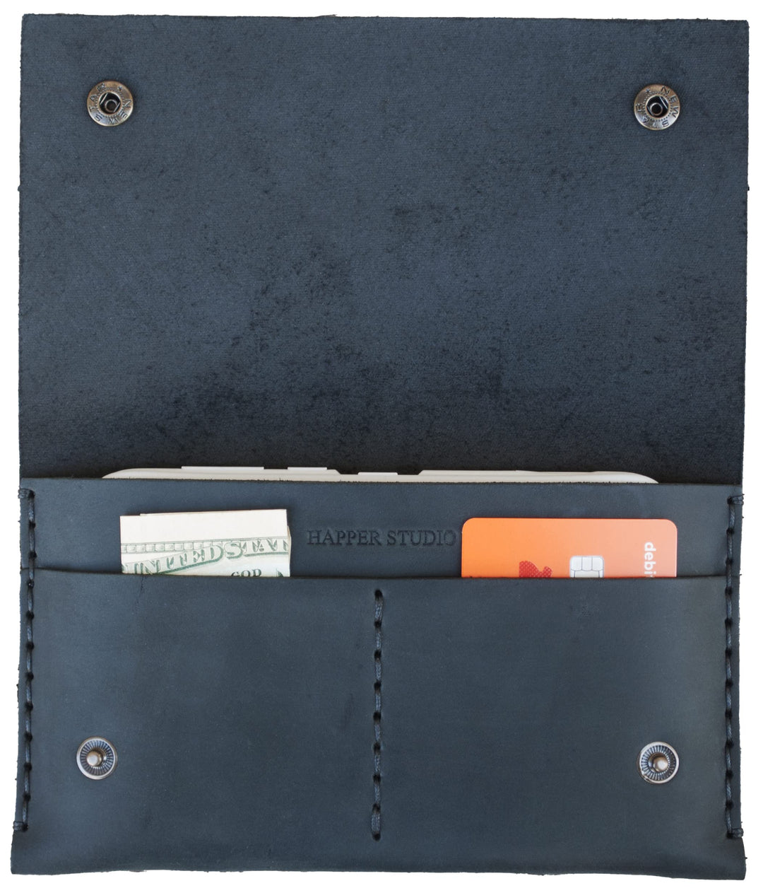 Leder Portemonnaie für Samsung Galaxy S24 ULTRA, schwarze Gürteltasche