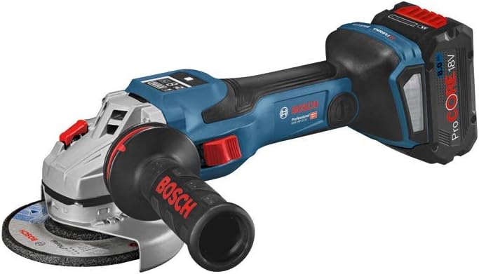 Bosch Professional BITURBO Winkelschleifer GWS 18V-15 SC (Scheibendurchmesser 150mm, mit Connectivit