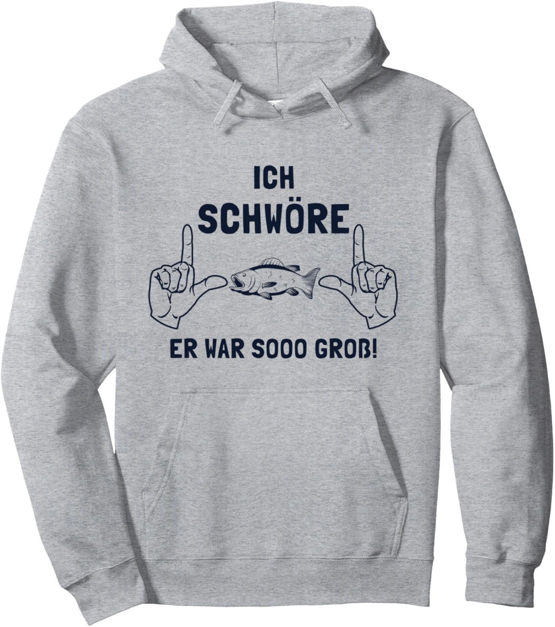 Fisch war so Gross Fliegenfischer Spinnfischer Angler Pullover Hoodie