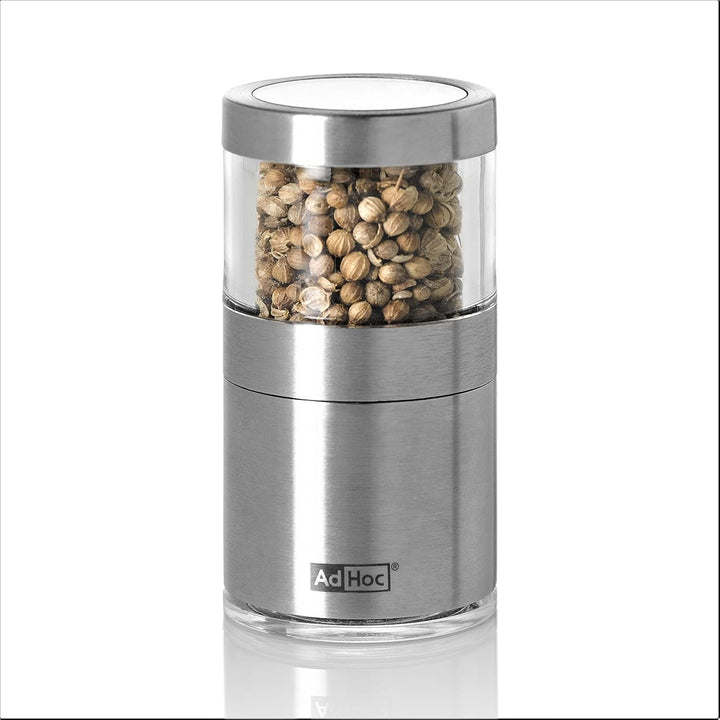 AdHoc MP206 Mini Chili- und Gewürzschneider VOYAGE, mit original SchneidWerk® (ohne Gewürz), Edelsta