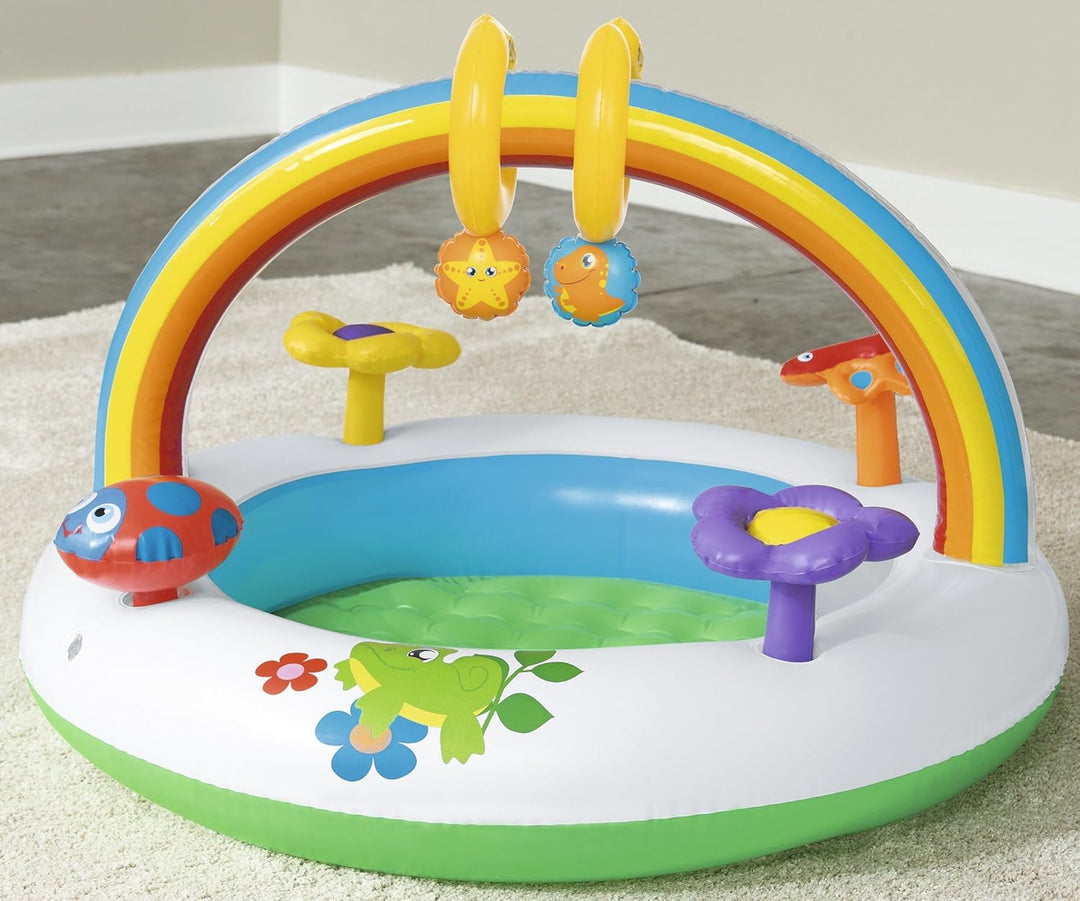 Bestway 52239 - Aufblasbares Up, in & Over Rainbow Go & Grow Activity Gym Spielcenter/ Mobile, Gröss